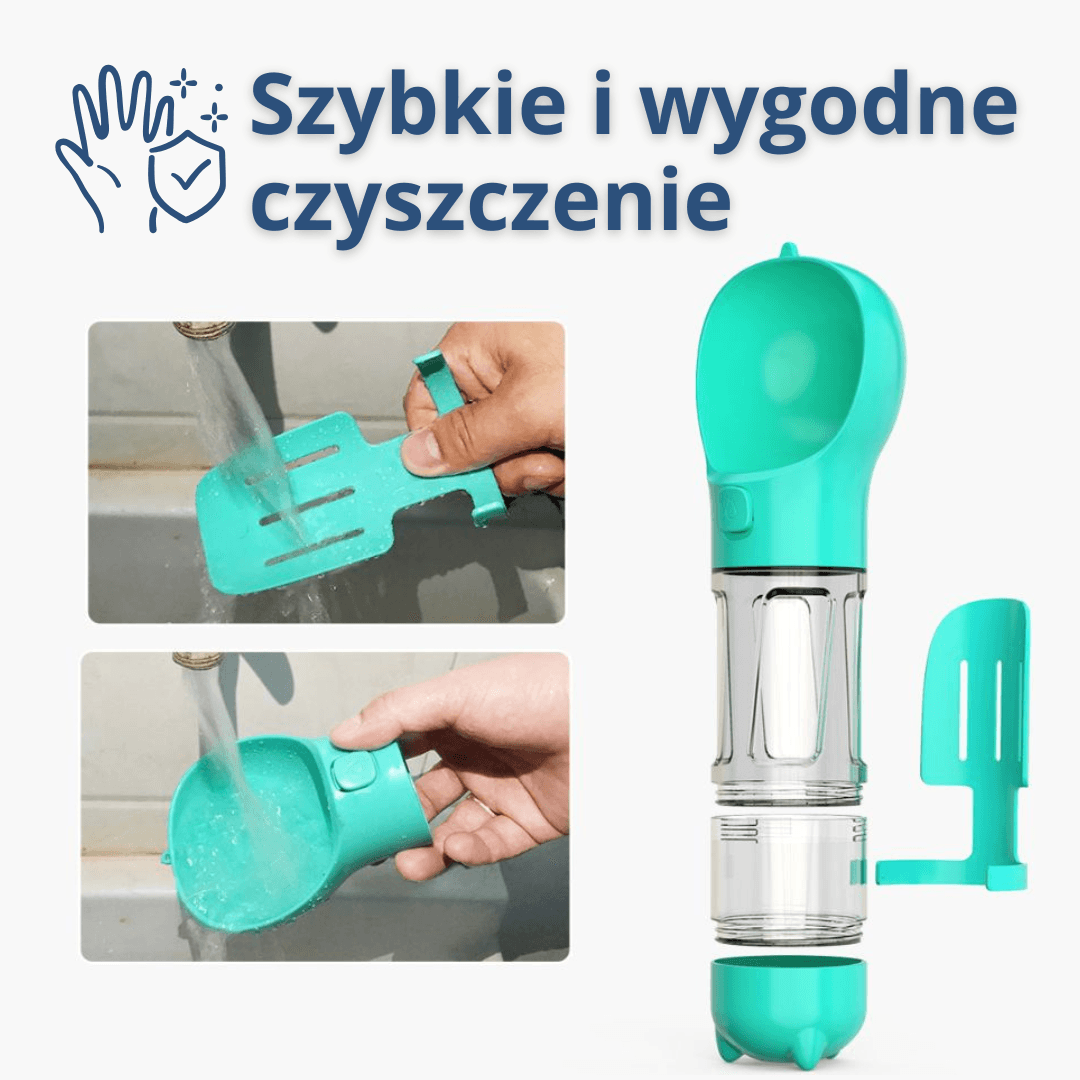 PawGo 3w1 - Butelka 300ml dla psa i kota