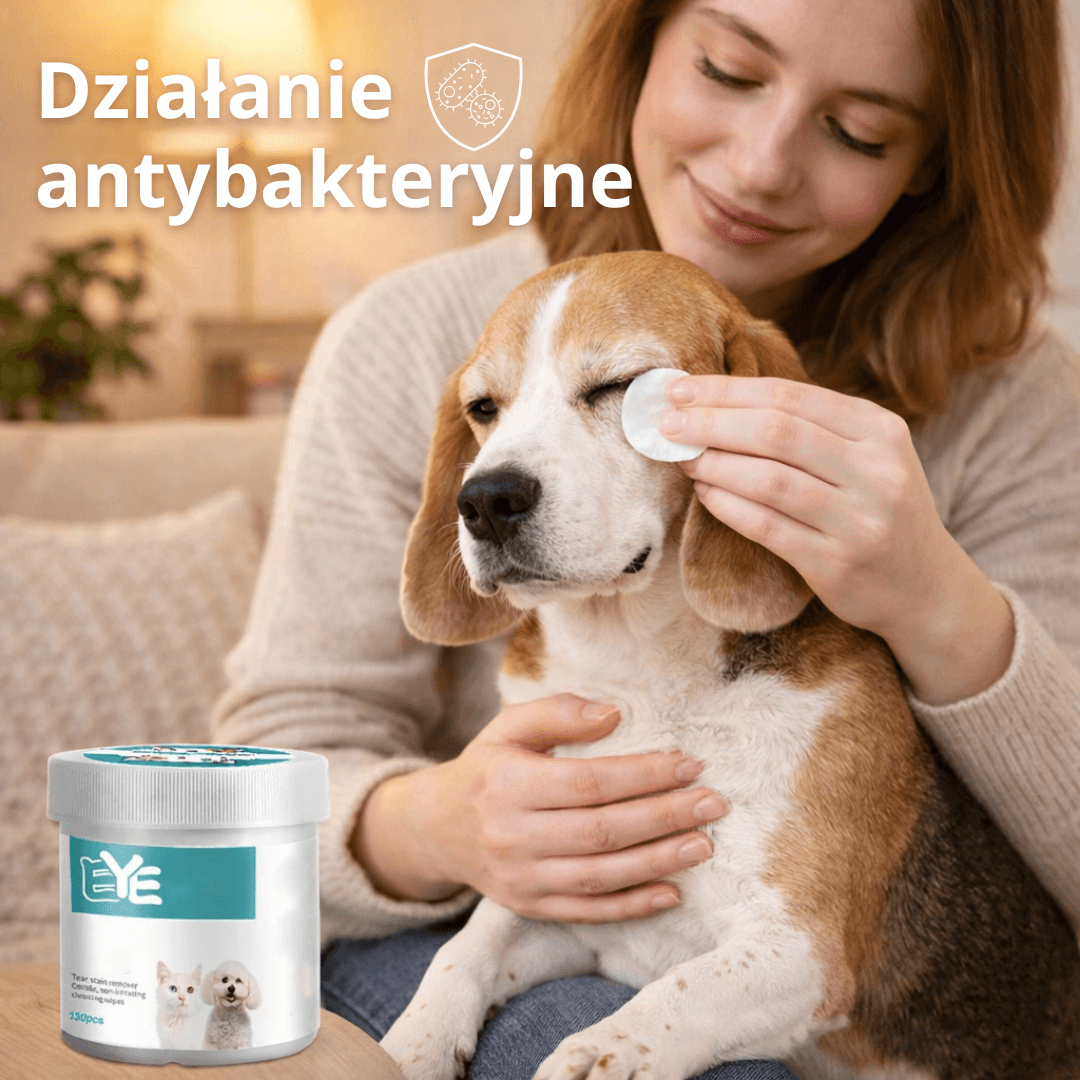 LumiEye — chusteczki do czyszczenia oczu psa 130 szt.