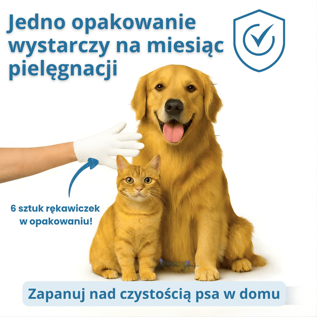 PawSpa Glove- rękawiczki jednorazowe pielęgnacyjne (6szt.)