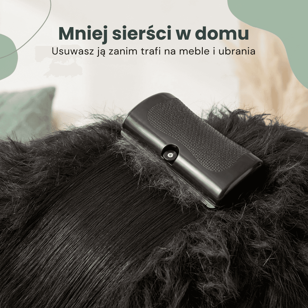 ShavZero - szczotka dla psów w technologii NickFree usuwa 99% luźnego futra