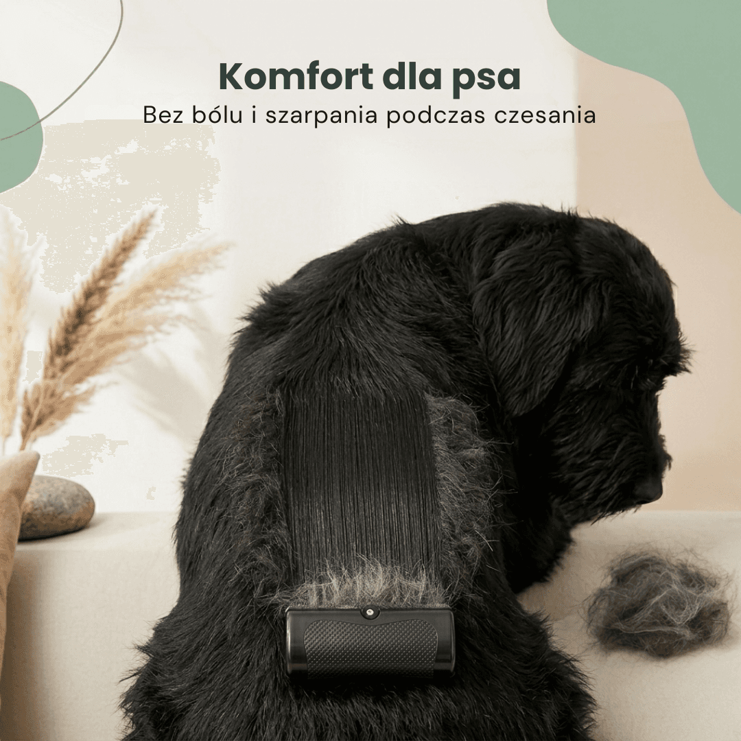 ShavZero - szczotka dla psów w technologii NickFree usuwa 99% luźnego futra