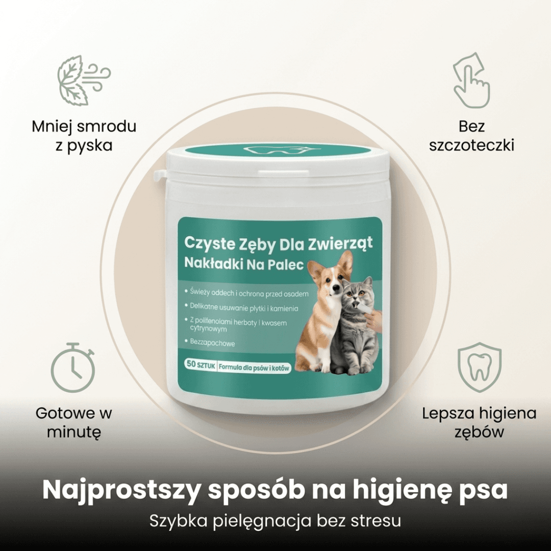 Damero - chusteczki do higieny jamy ustnej zwierząt (50szt.)